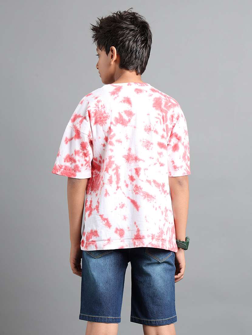 boys tie & dye short sleeve oversized t-shirt - 22106287 -  Standard Image - 2