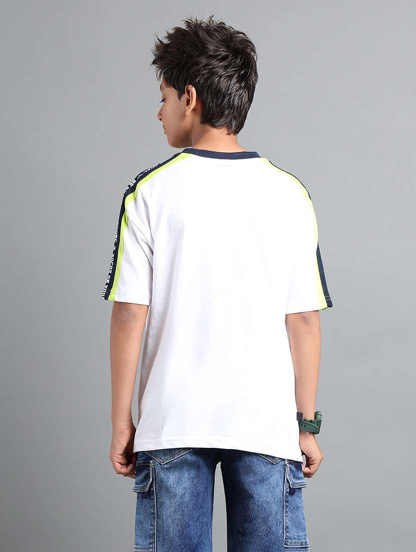 boys typographic short sleeve oversized t-shirt - 22106290 -  Standard Image - 2