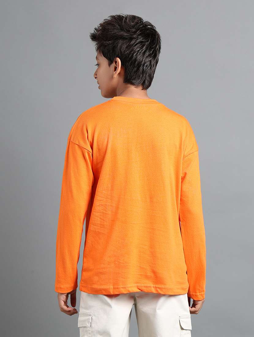 boys front print long sleeve t-shirt - 22106292 -  Standard Image - 2