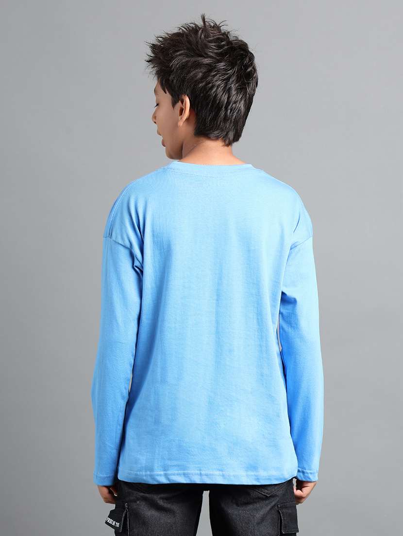 boys front print long sleeve t-shirt - 22106293 -  Standard Image - 2
