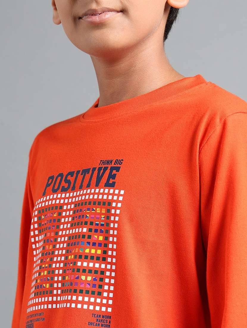 boys front print long sleeve t-shirt - 22106296 -  Standard Image - 2