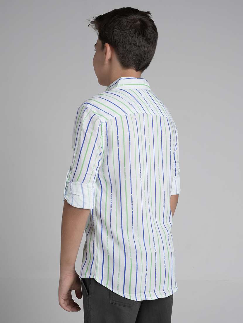 boys collared long sleeve regular fit shirt - 22106323 -  Standard Image - 2