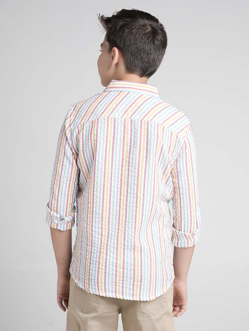 boys collared long sleeve regular fit shirt - 22106324 -  Standard Image - 2