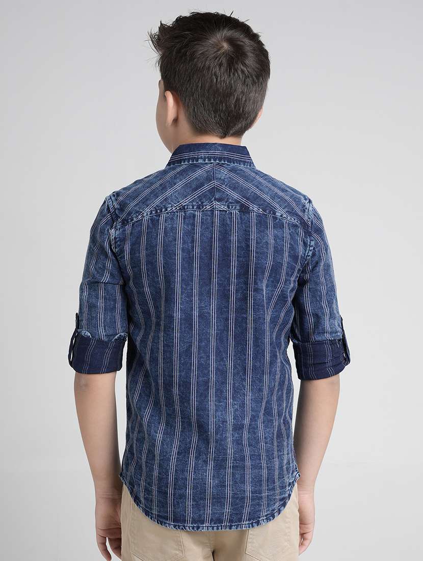 boys collared long sleeve regular fit shirt - 22106329 -  Standard Image - 2