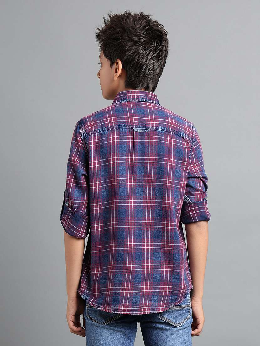 boys collared long sleeve regular fit shirt - 22106331 -  Standard Image - 2