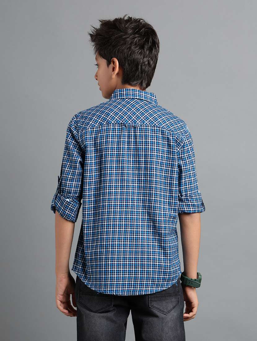 boys collared long sleeve regular fit shirt - 22106333 -  Standard Image - 2