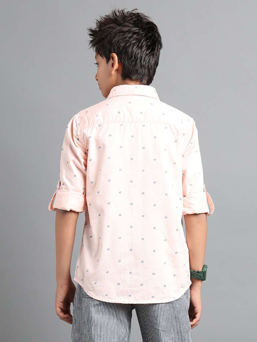 boys collared long sleeve regular fit shirt - 22106334 - Standard Image - 2