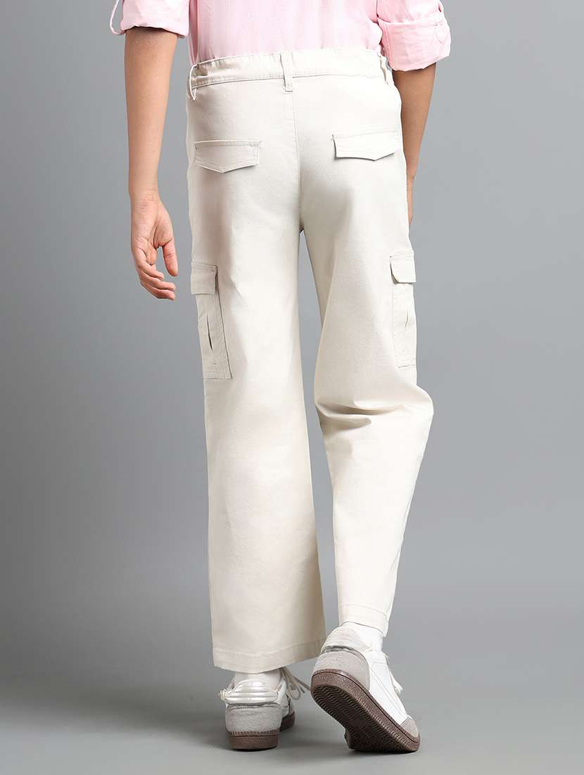 boys solid mid rise cargo - 22106351 -  Standard Image - 2