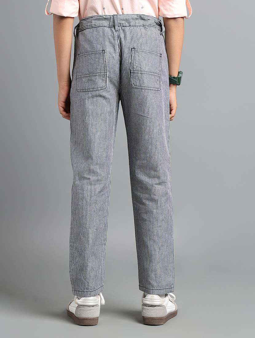 boys striped mid rise chinos - 22106353 -  Standard Image - 2