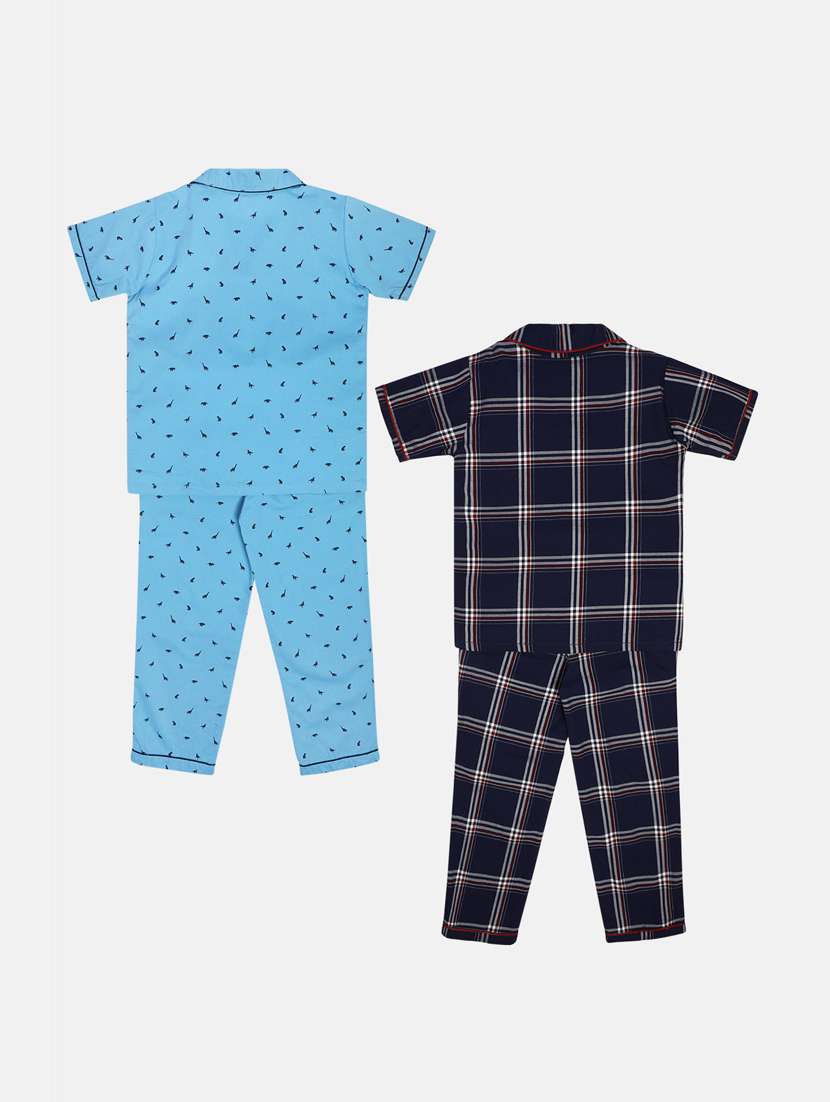 boys pack of 2 printed nightwear pyjama set - 22106453 -  Standard Image - 2