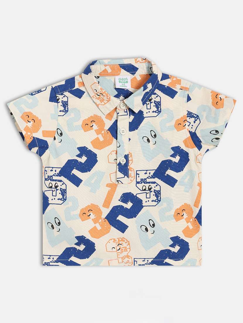 boys printed t-shirt and shorts co-ord set - 22106481 -  Standard Image - 2