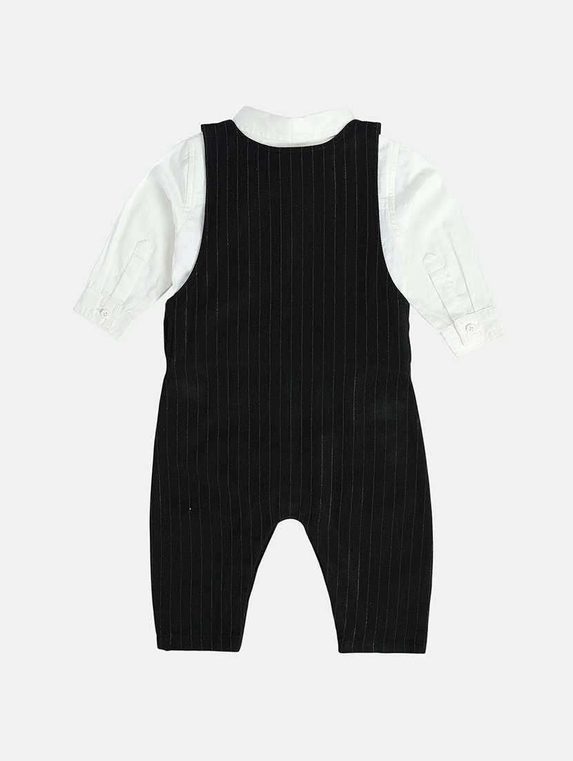 boys striped shirt and dungaree co-ord set - 22106547 -  Standard Image - 2