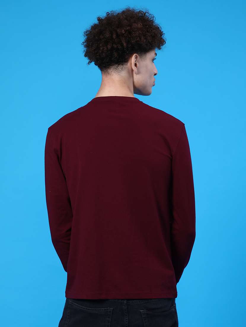 men solid long sleeve regular fit t-shirt - 22106578 - Standard Image - 2