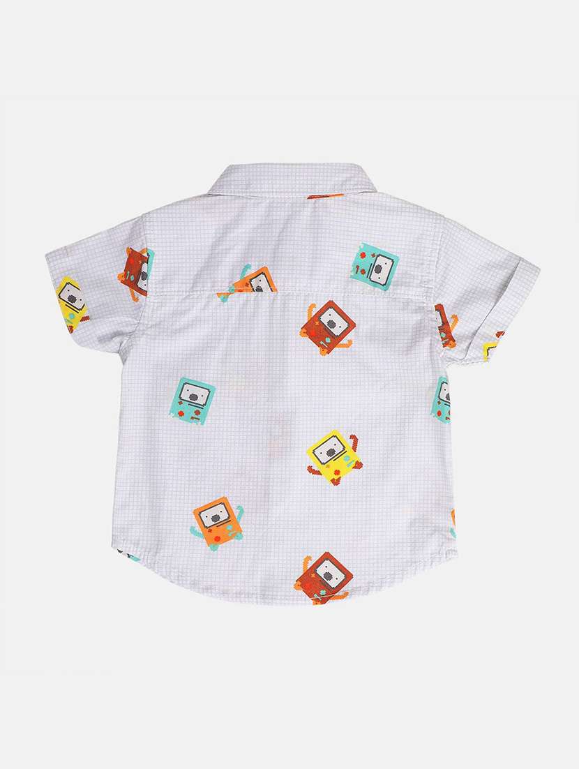 boys printed short sleeve collared shirt - 22106697 -  Standard Image - 2