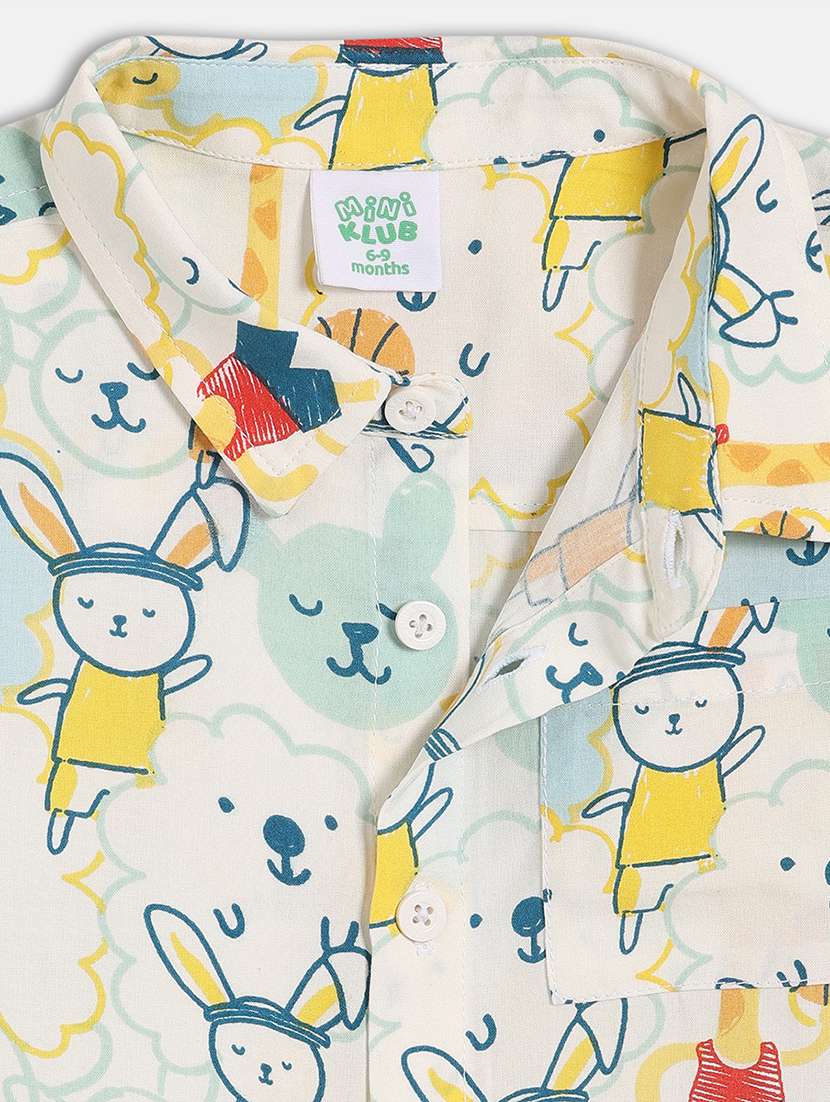 boys printed short sleeve collared shirt - 22106699 -  Standard Image - 2