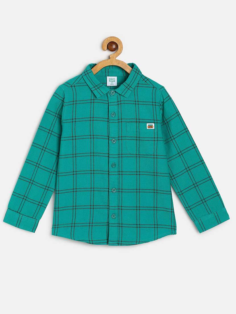 kids checkered long sleeve shirt