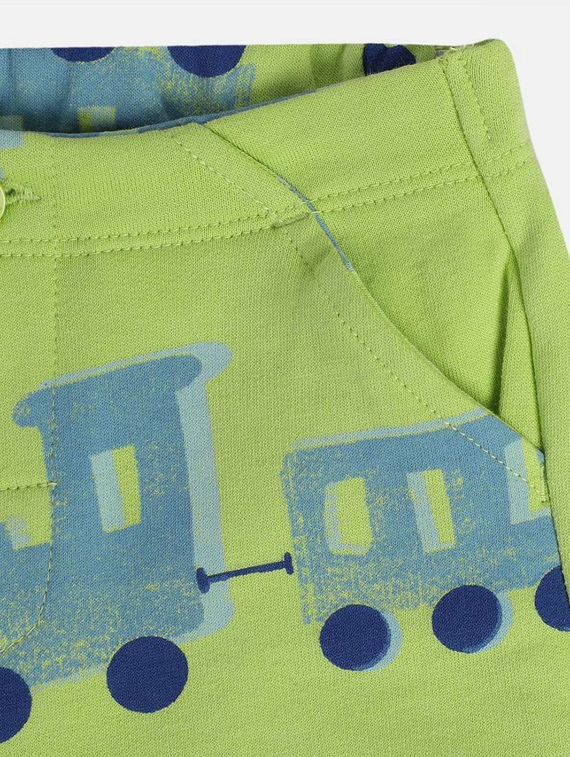 boys printed mid rise regular fit shorts - 22106754 -  Standard Image - 2