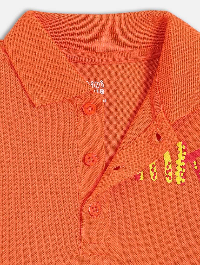 boys printed short sleeve polo t-shirt - 22107016 -  Standard Image - 2