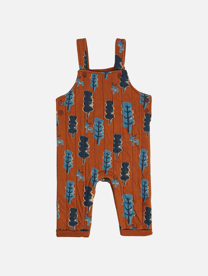 boys printed t-shirt and dungree set - 22107046 -  Standard Image - 2