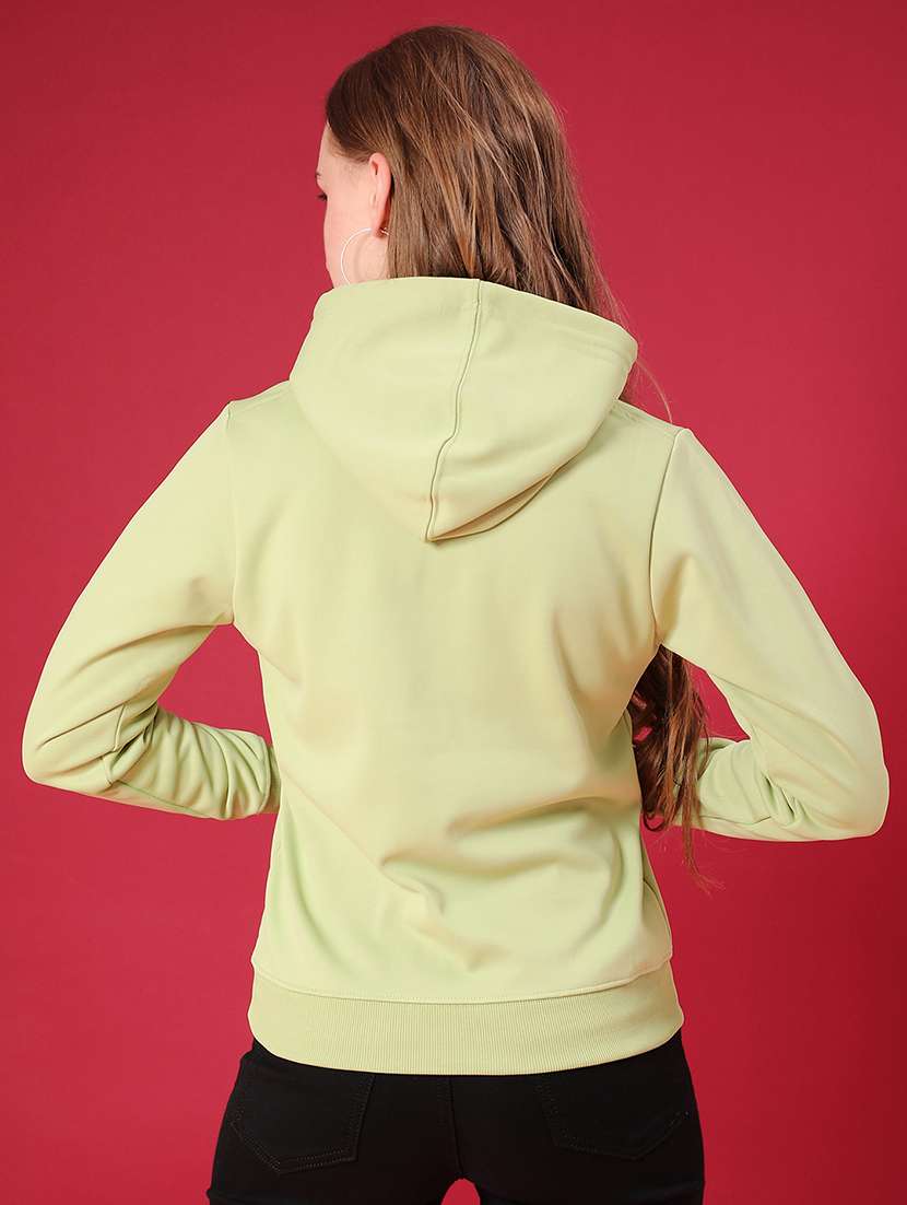 women printed long sleeve hooded sweatshirt - 22107076 -  Standard Image - 2