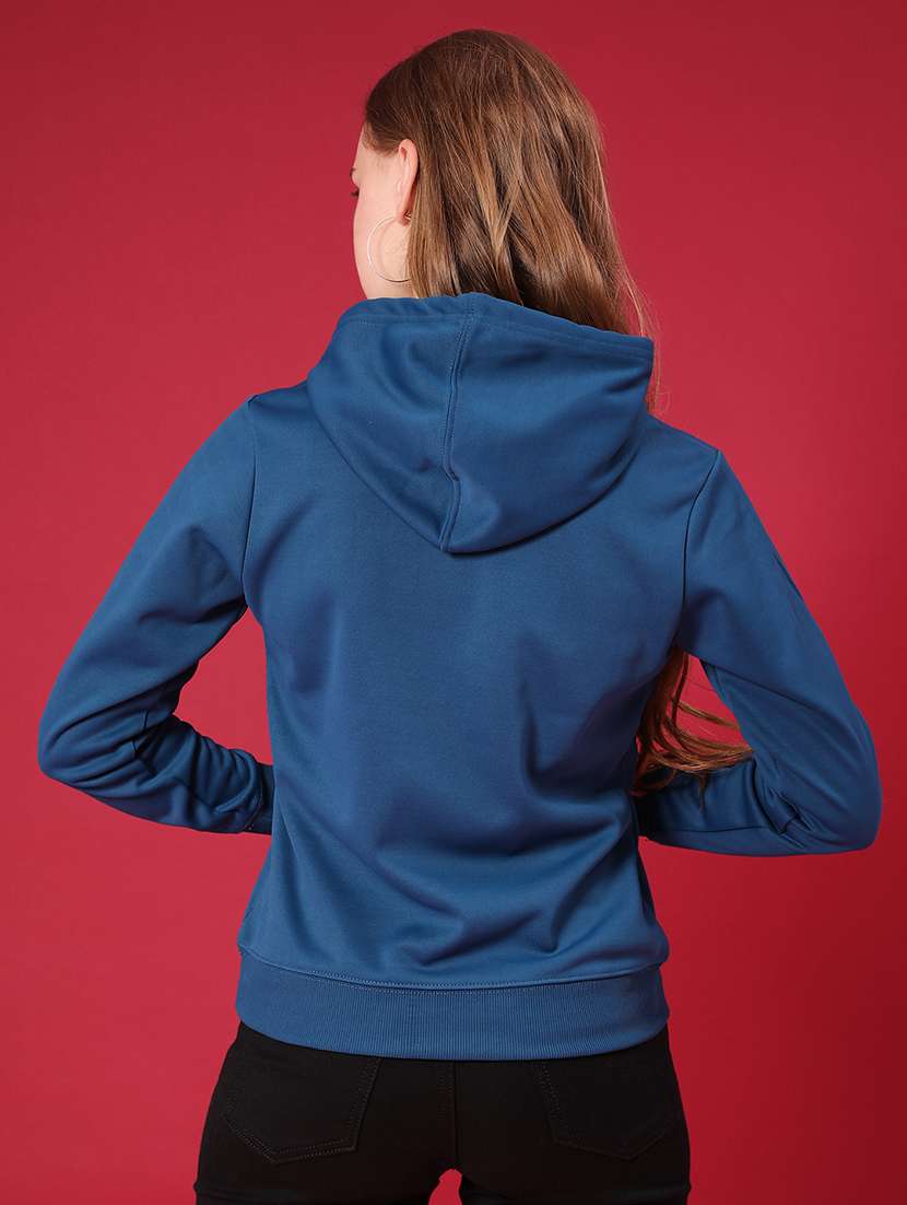 women printed long sleeve hooded sweatshirt - 22107078 -  Standard Image - 2