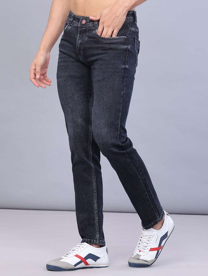 men washed mid rise full length jeans - 22107105 -  Standard Image - 2