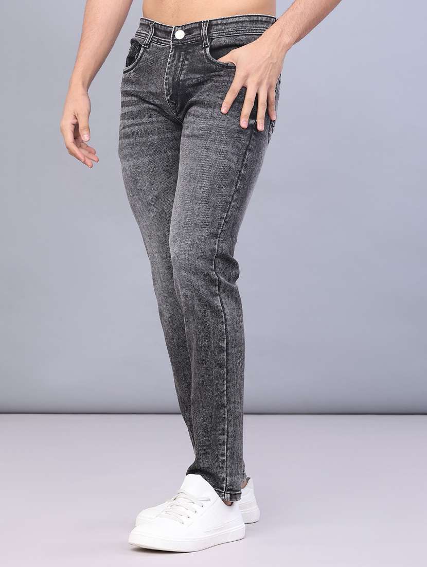 men washed mid rise full length jeans - 22107106 -  Standard Image - 2