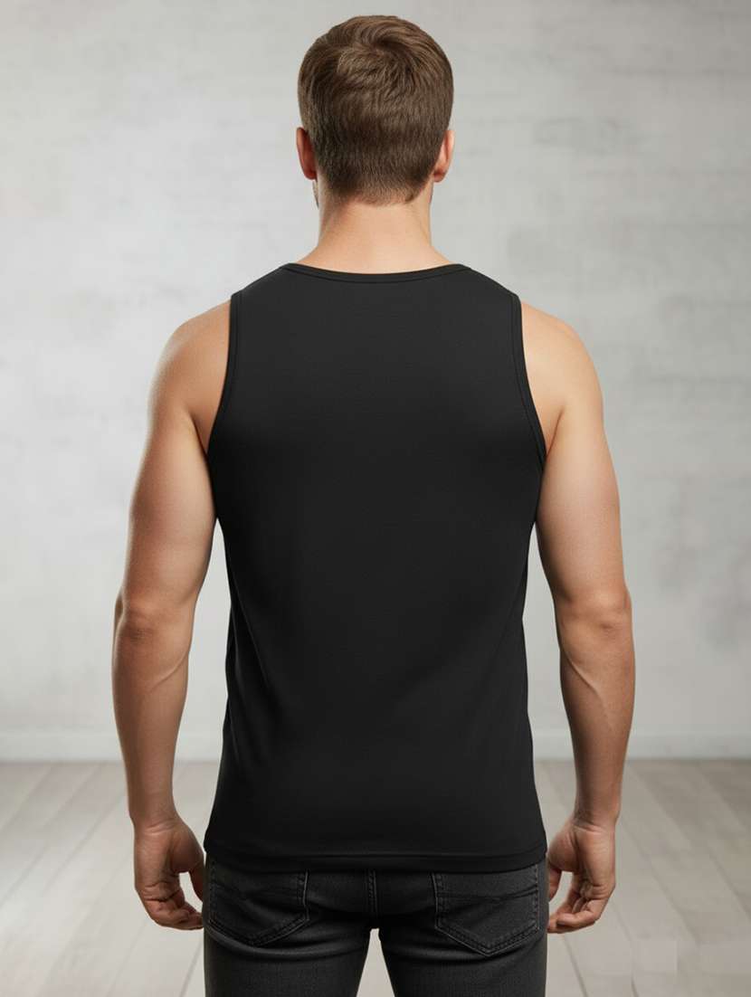 men solid sleeveless vest - 22107371 - Standard Image - 2