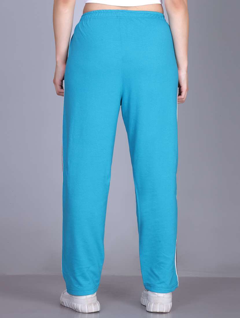 women solid mid rise regular fit track pant - 22107416 - Standard Image - 2