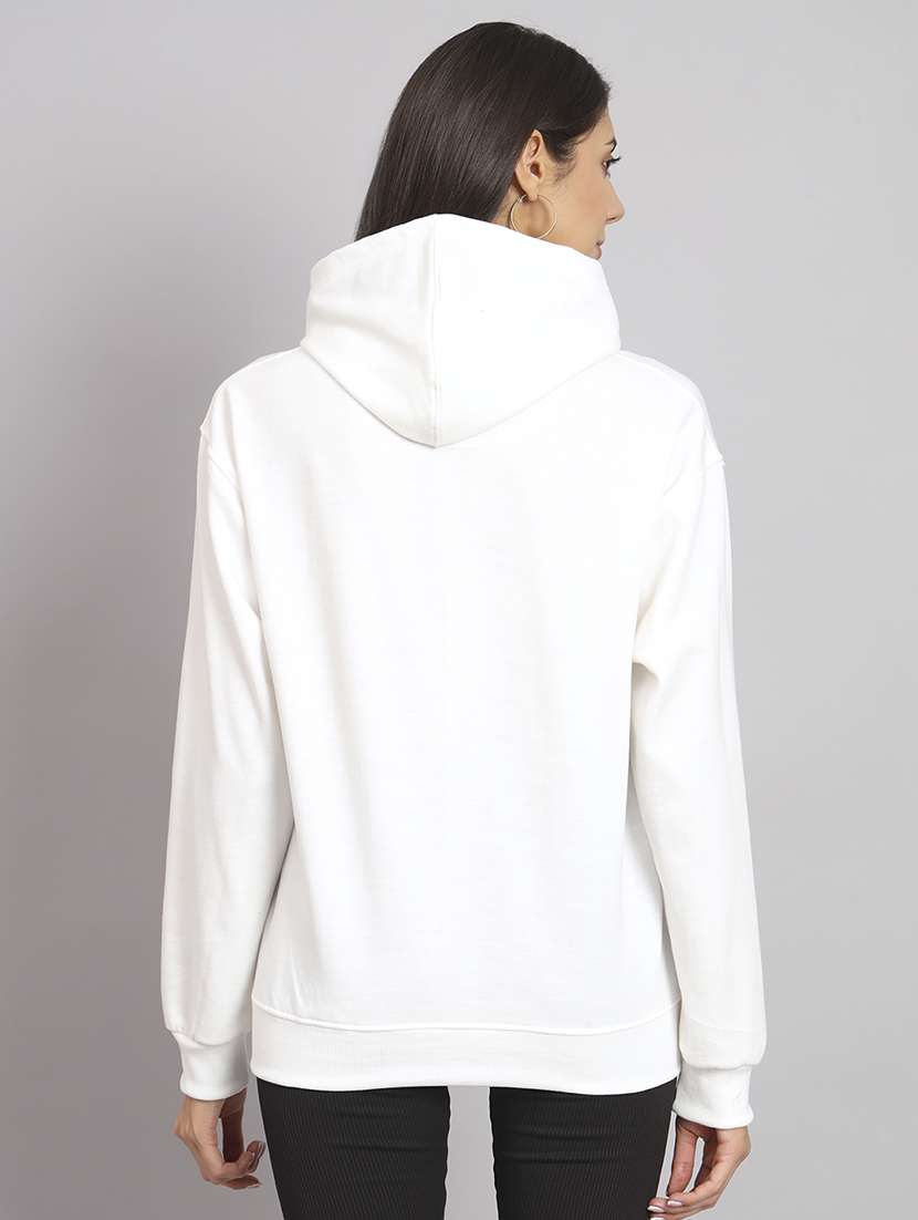 women printed long sleeve hooded sweatshirt - 22107507 -  Standard Image - 2