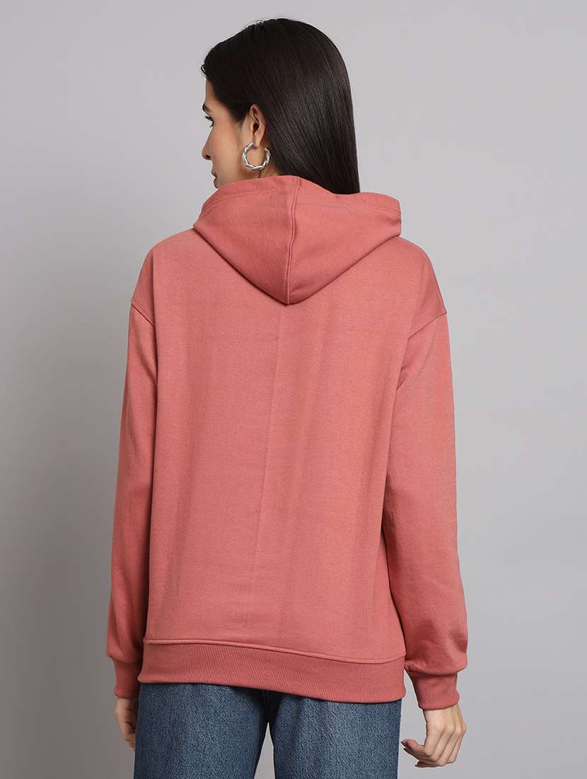 women printed long sleeve hooded sweatshirt - 22107515 -  Standard Image - 2