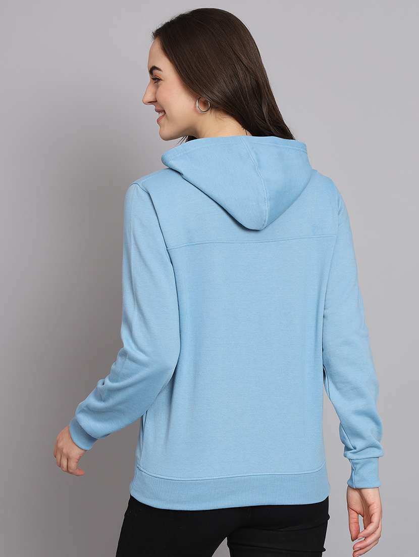 women printed long sleeve hooded sweatshirt - 22107583 -  Standard Image - 2