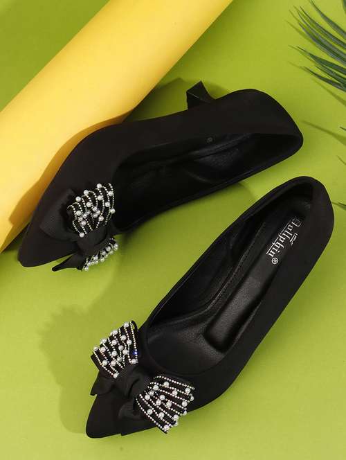 women black slip on pump - 22107649 -  Standard Image - 0