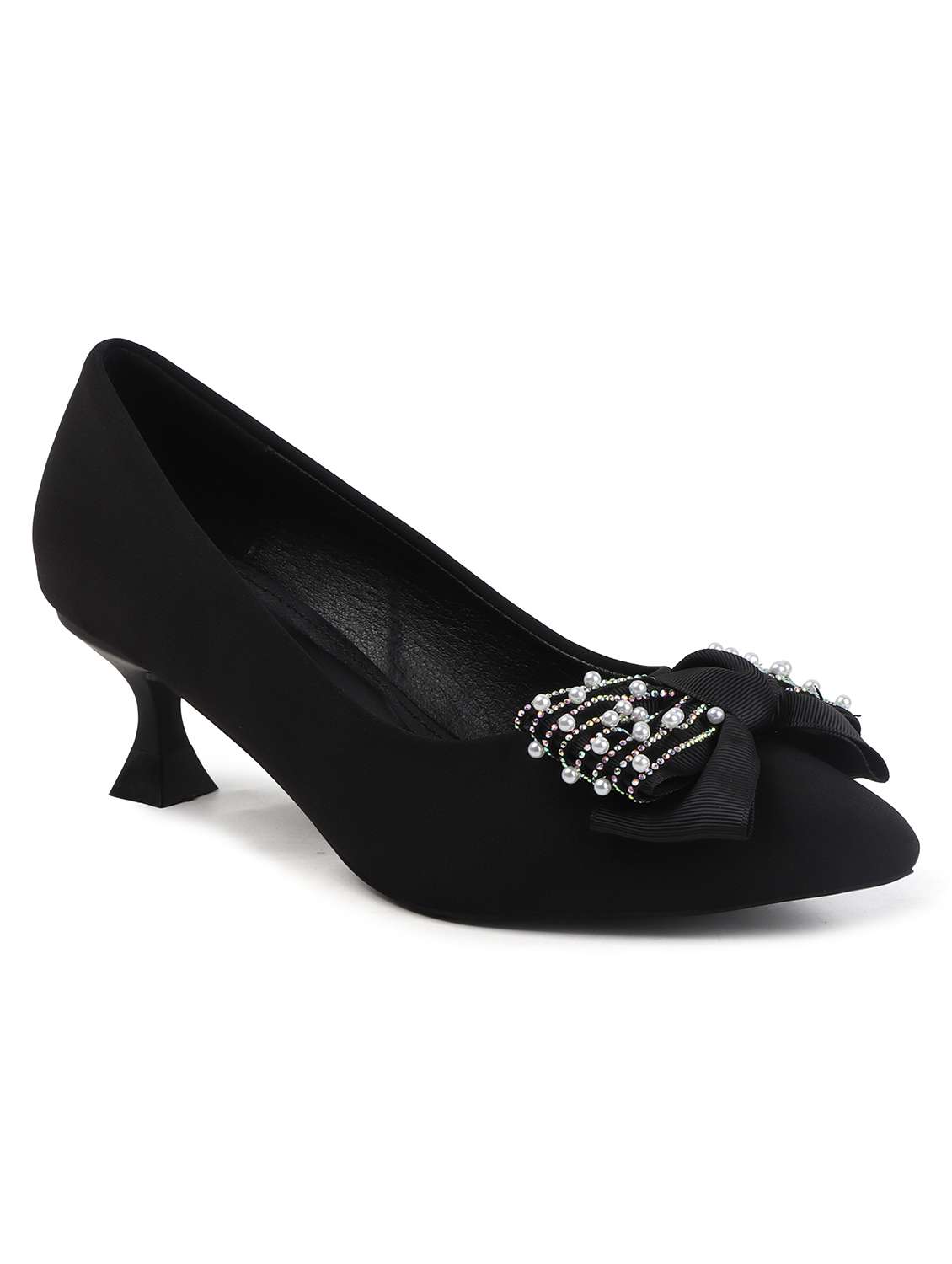 women black slip on pump - 22107649 - Standard Image - 2