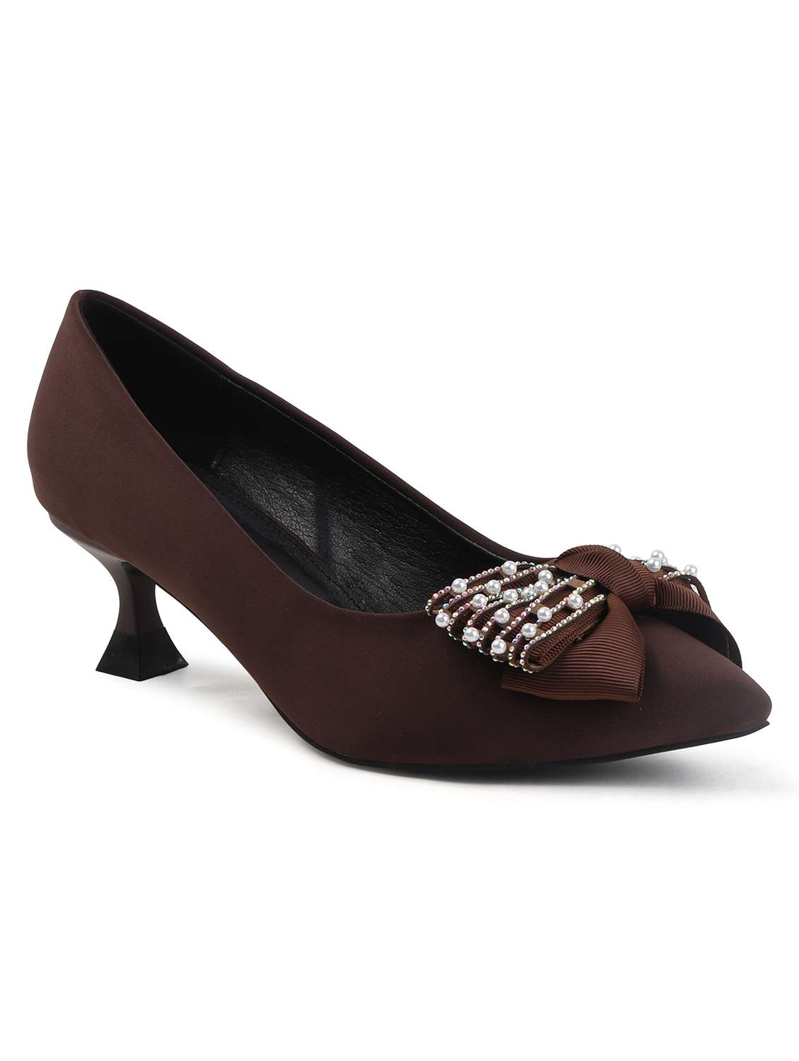 women brown slip on pump - 22107650 -  Standard Image - 2