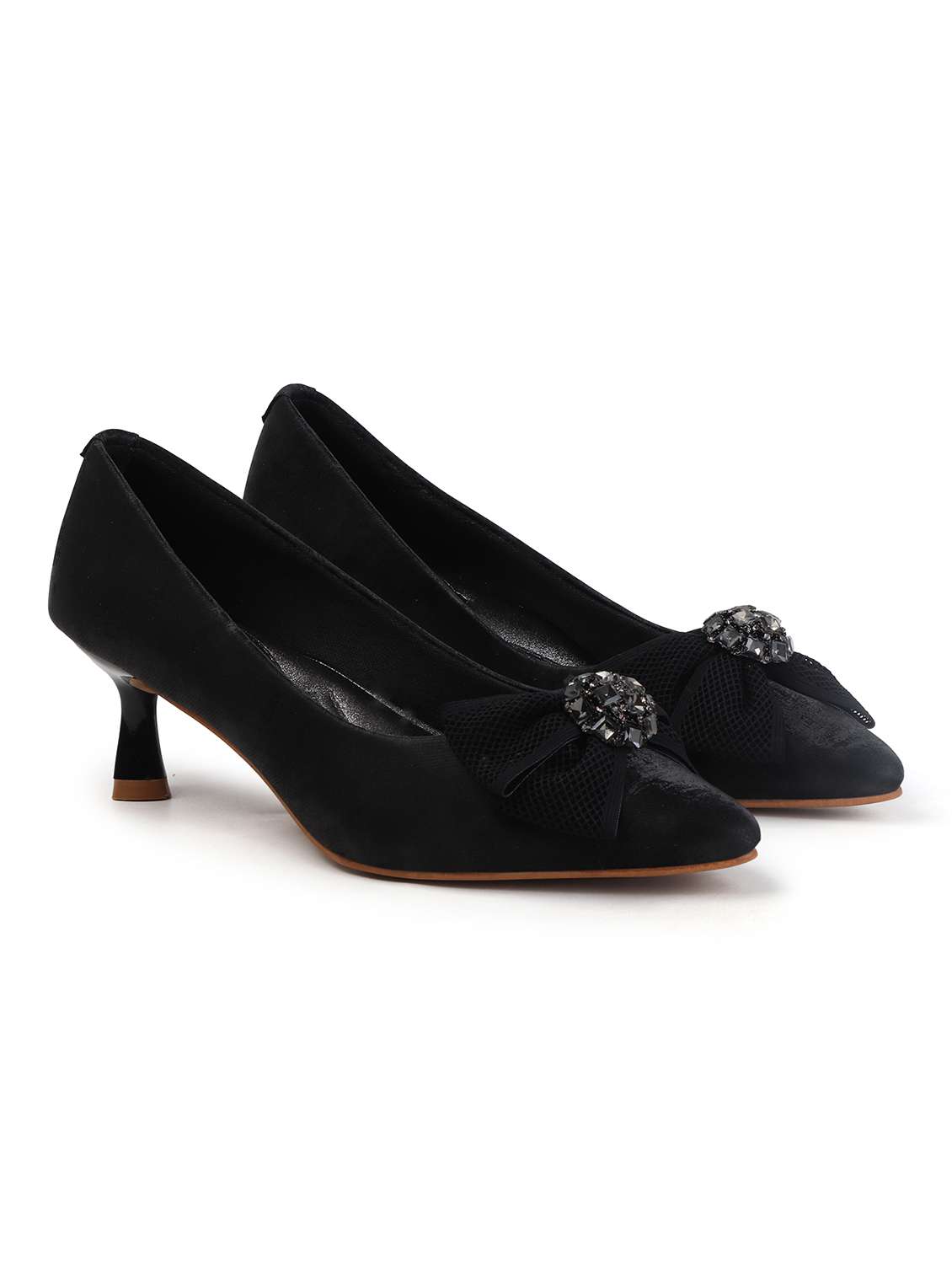 women black slip on pump - 22107657 - Standard Image - 2