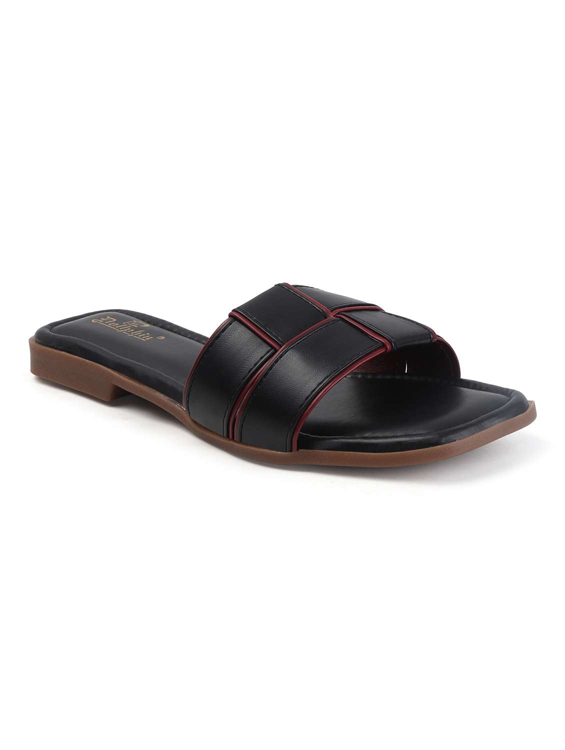 women solid slip on flat sandal - 22107662 - Standard Image - 2