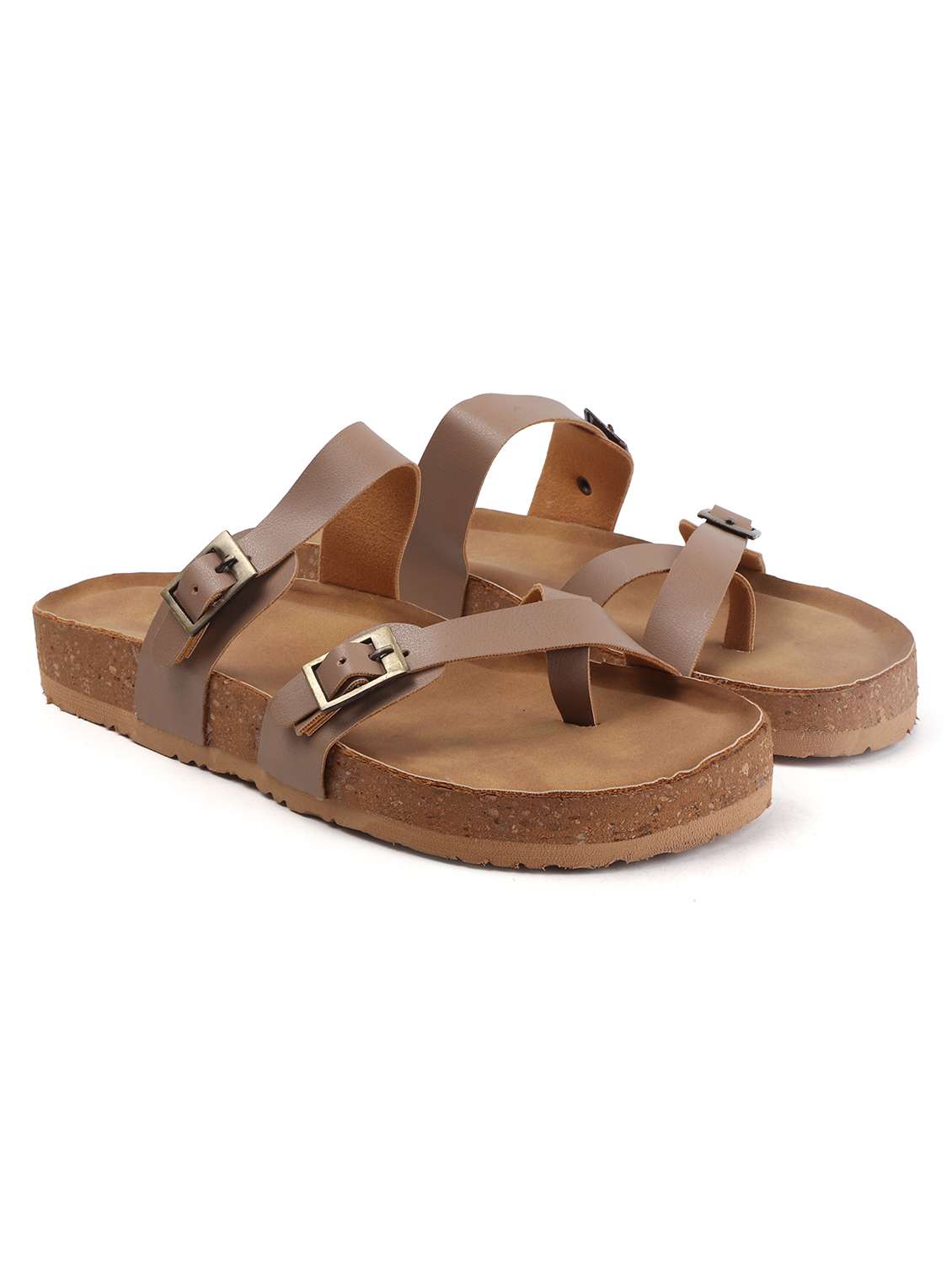 women solid slip on flat sandal - 22107668 - Standard Image - 2