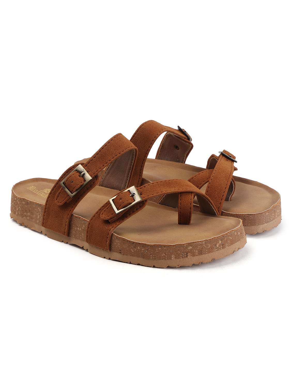 women solid slip on flat sandal - 22107671 - Standard Image - 2