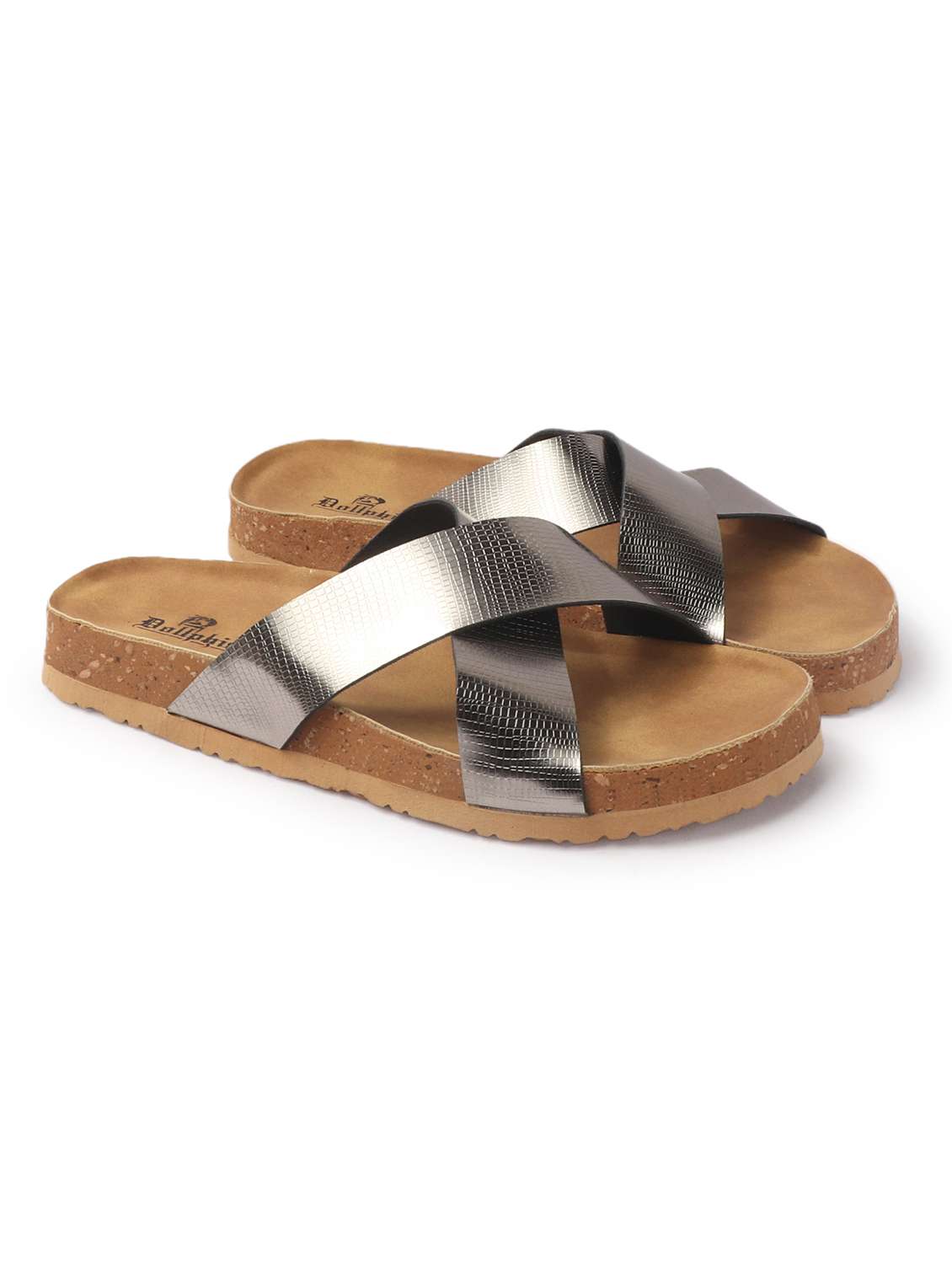women solid slip on flat sandal - 22107672 - Standard Image - 2