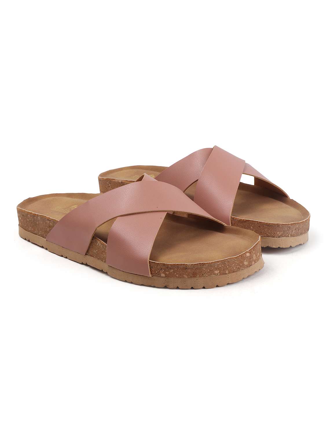 women solid slip on flat sandal - 22107675 -  Standard Image - 2