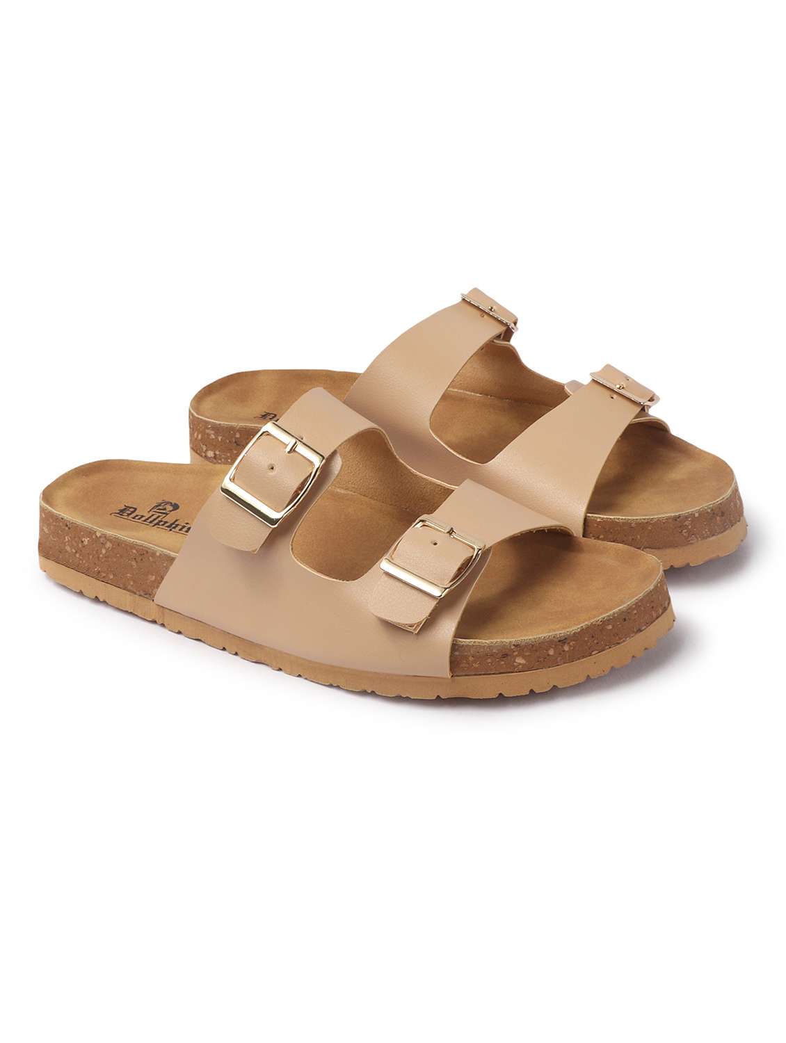 women solid slip on flat sandal - 22107676 - Standard Image - 2