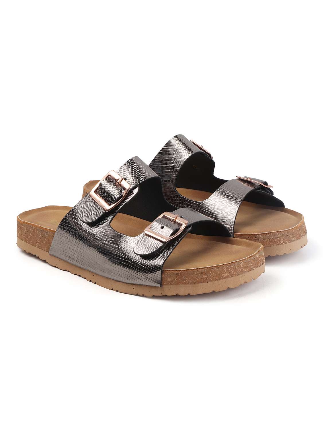 women solid slip on flat sandal - 22107678 - Standard Image - 2