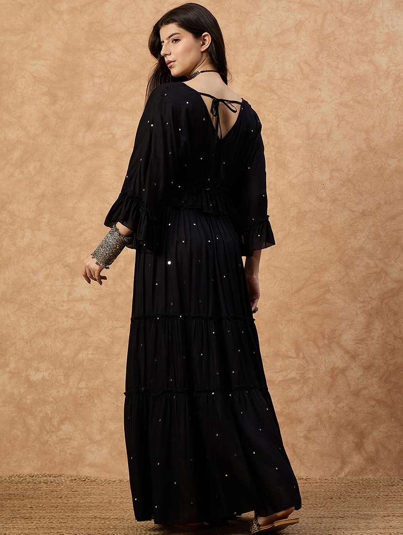 women solid with work skirt & top ethnic co-ord set - 22107692 - Standard Image - 2