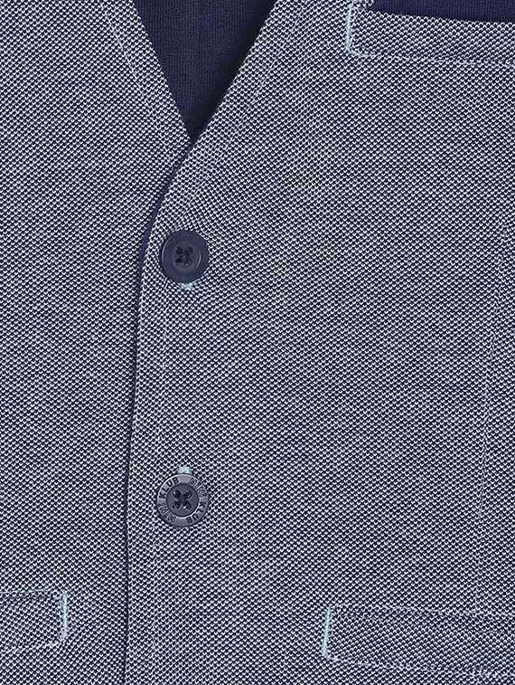 boys solid sleeveless waistcoat jacket - 22107731 -  Standard Image - 2