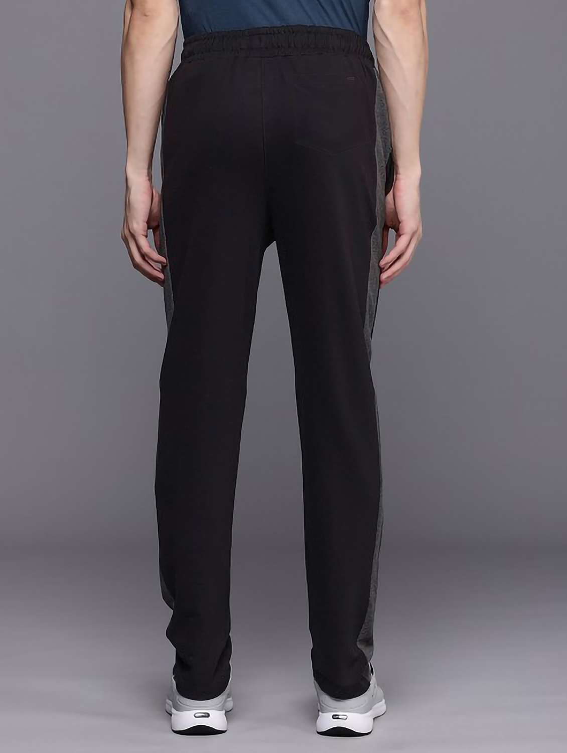 men side taped mid rise full length track pant - 22107757 - Standard Image - 2