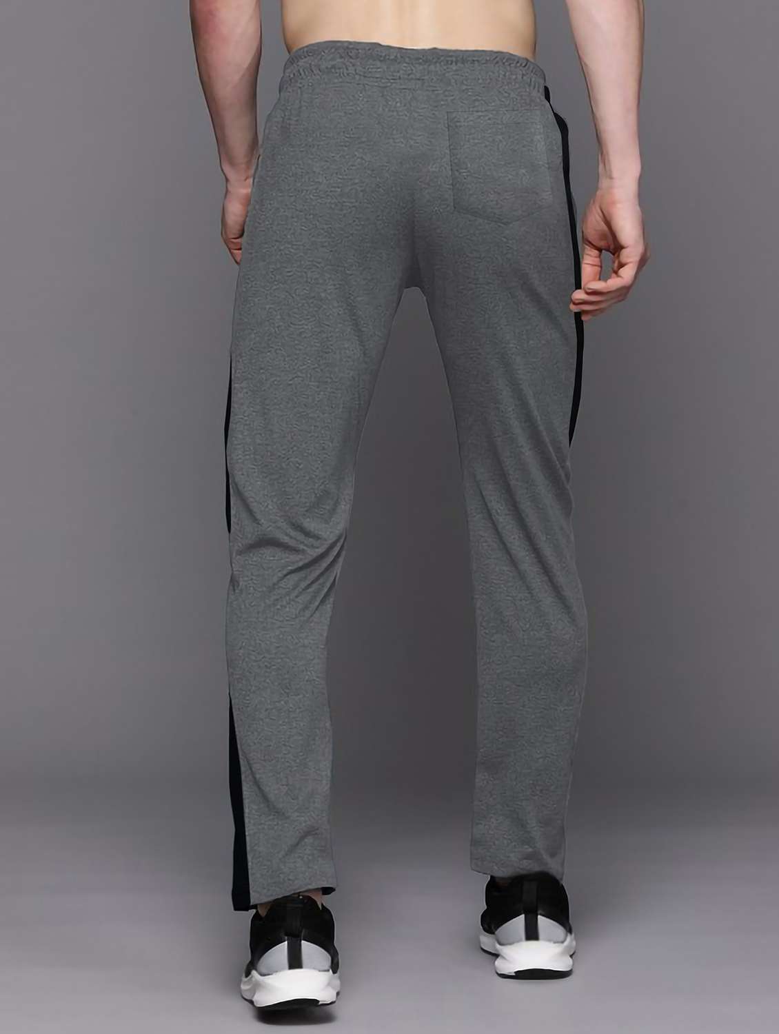 men side taped mid rise full length track pant - 22107758 - Standard Image - 2