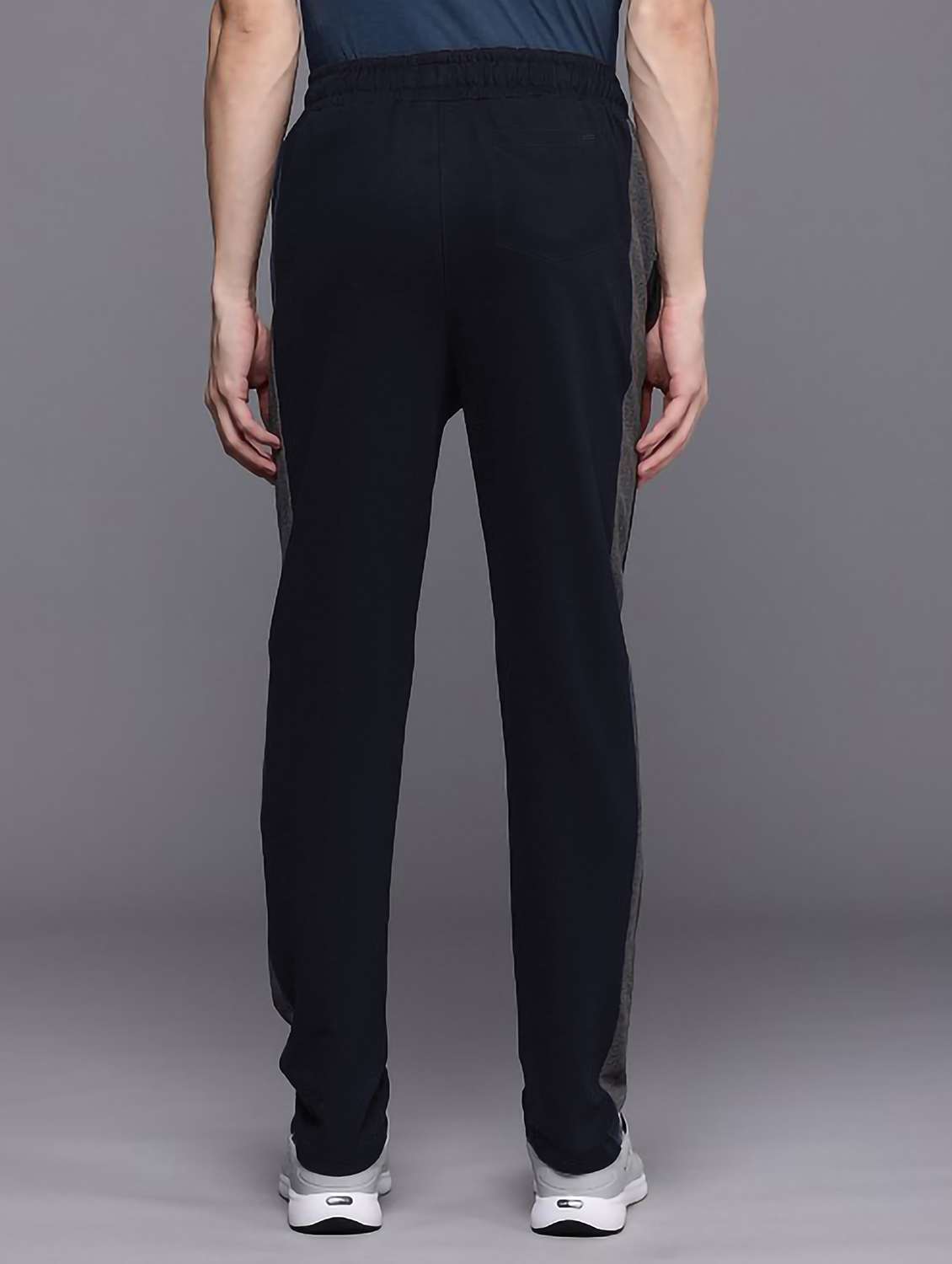 men side taped mid rise full length track pant - 22107759 -  Standard Image - 2