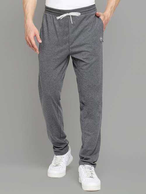 men solid mid rise full length track pant - 22107761 - Standard Image - 0
