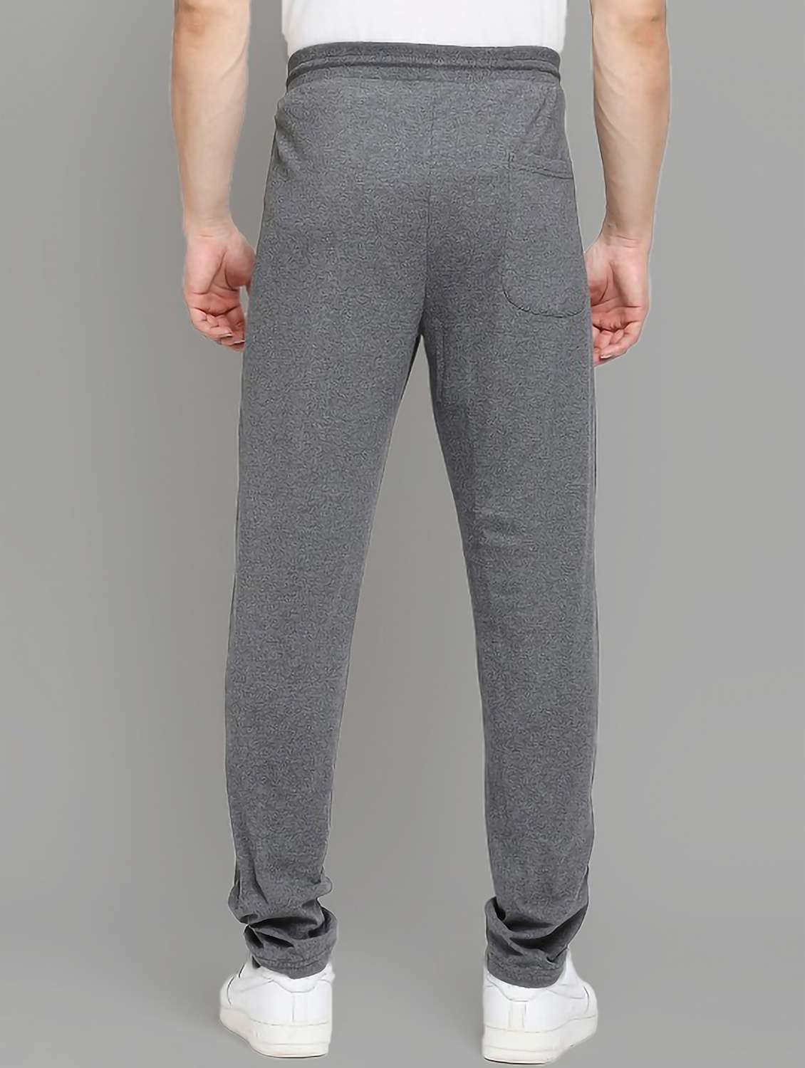 men solid mid rise full length track pant - 22107761 - Standard Image - 2